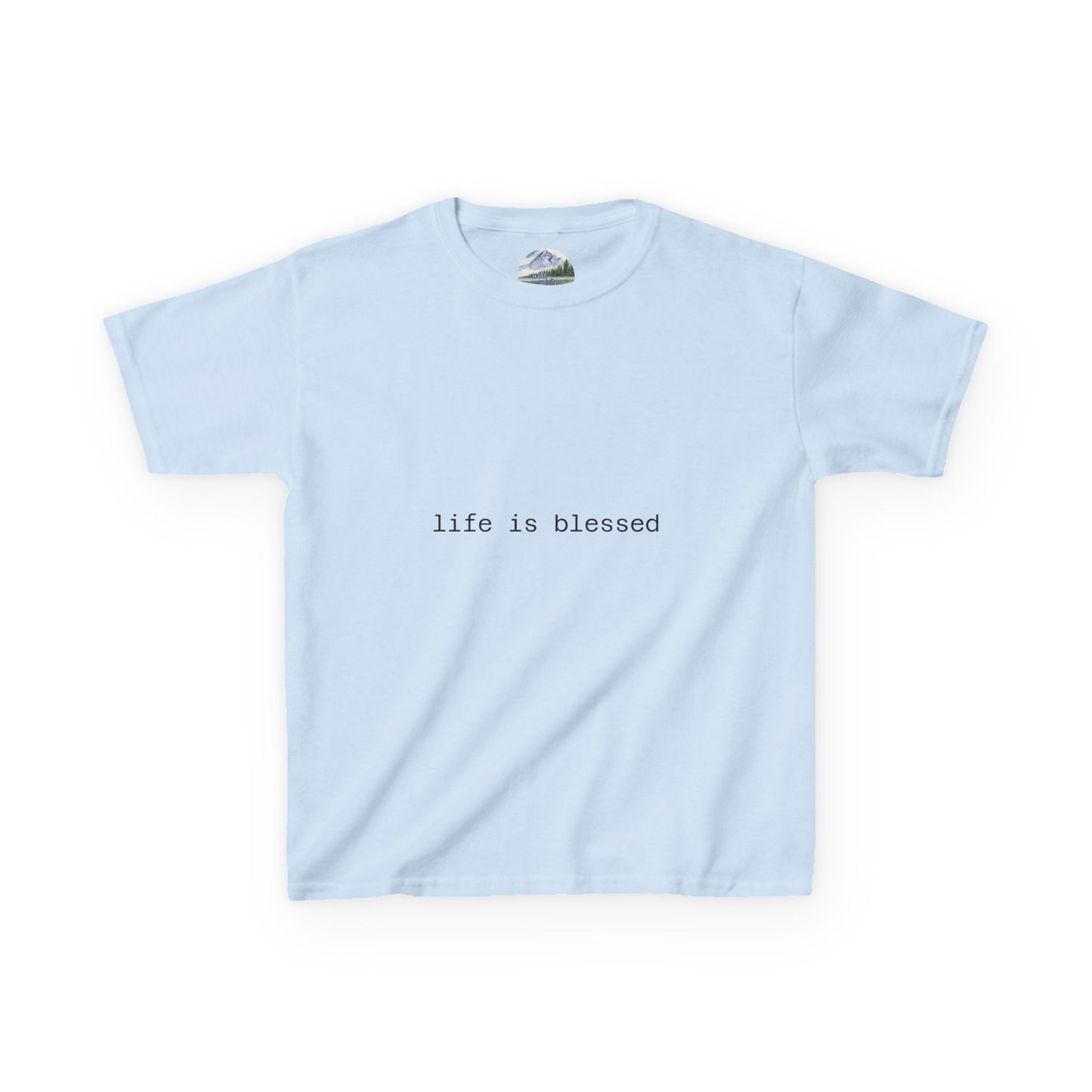 Blessed Kids Tee with Angel Wings