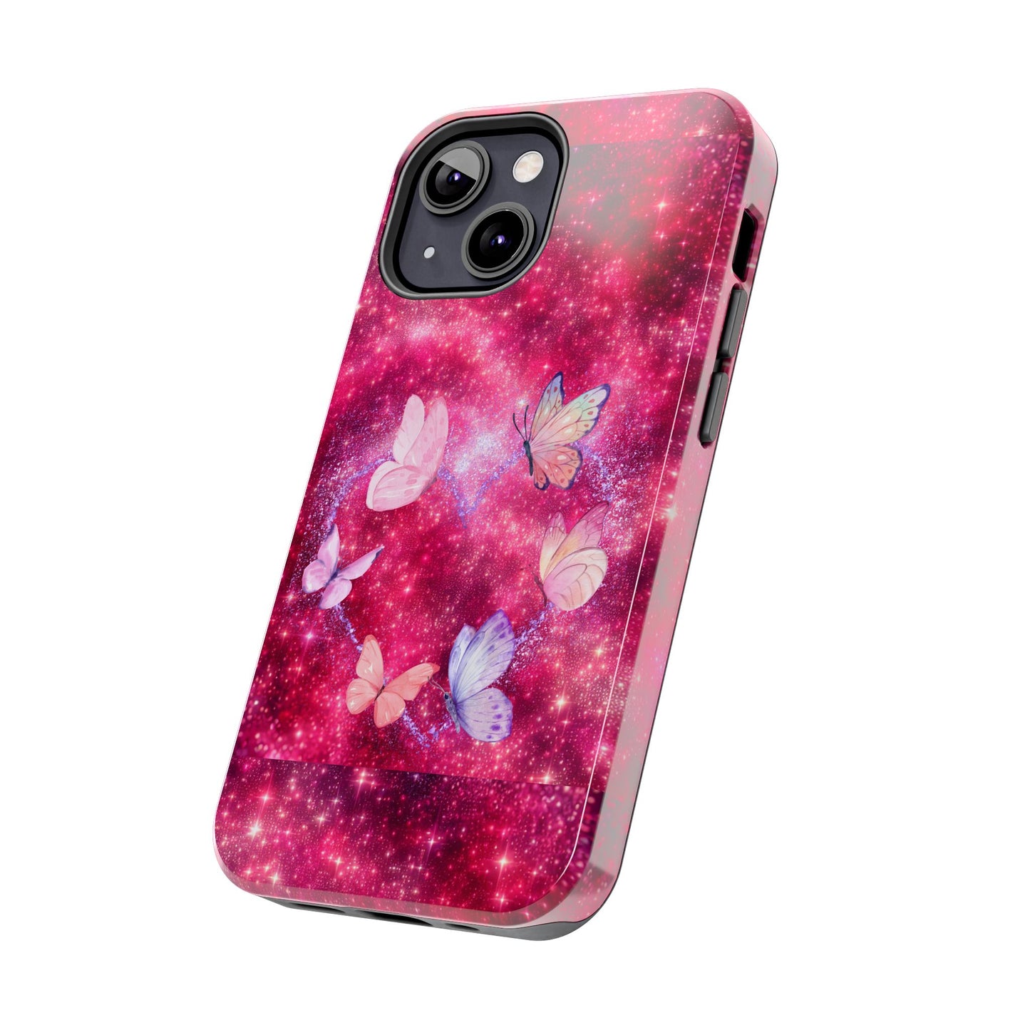 Butterfly Heart Tough Phone Cases - Vimentins Day Sparkly Design