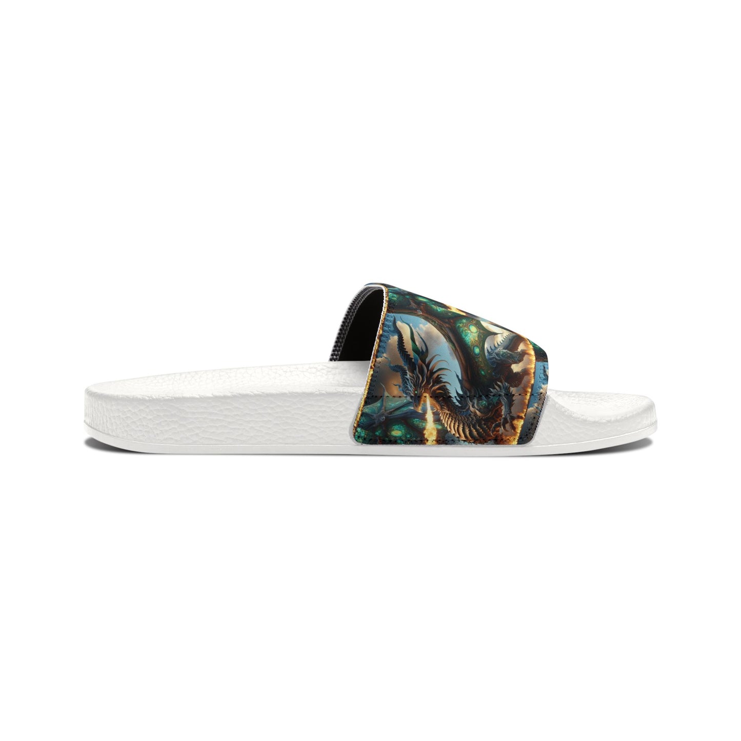 Stylish Dragon Graphic Men's Sandals - Perfect for Summer and Relaxation