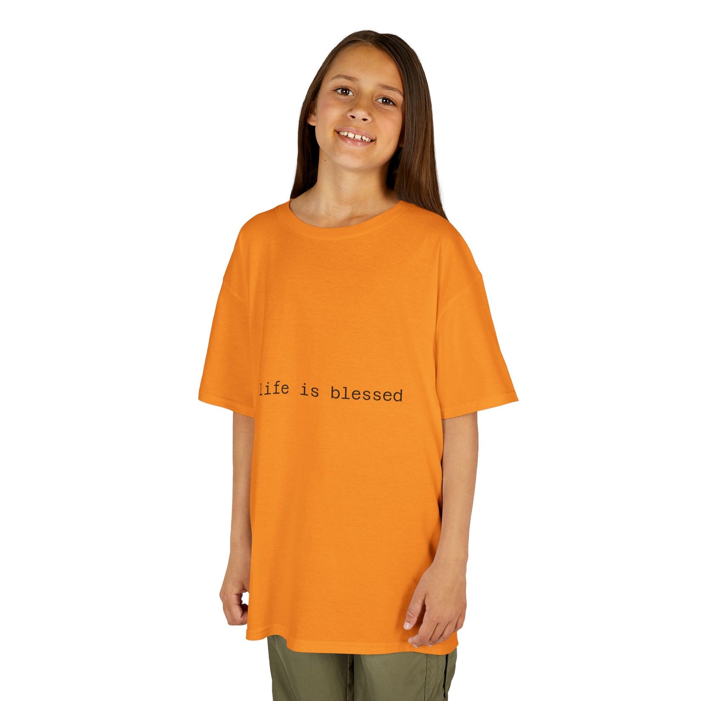 Blessed Kids Tee with Angel Wings