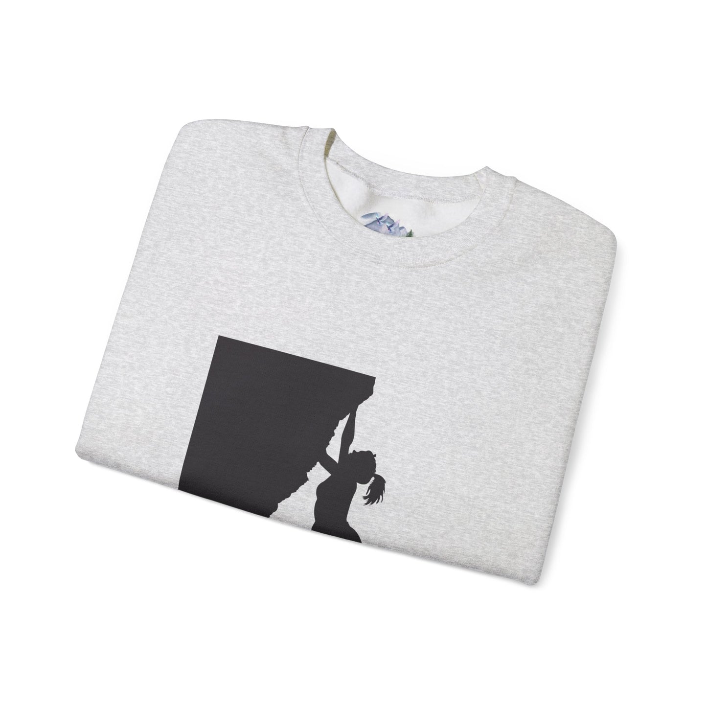Crewneck Sweatshirt - Rock Climbing 'Climbing Higher with Christ'