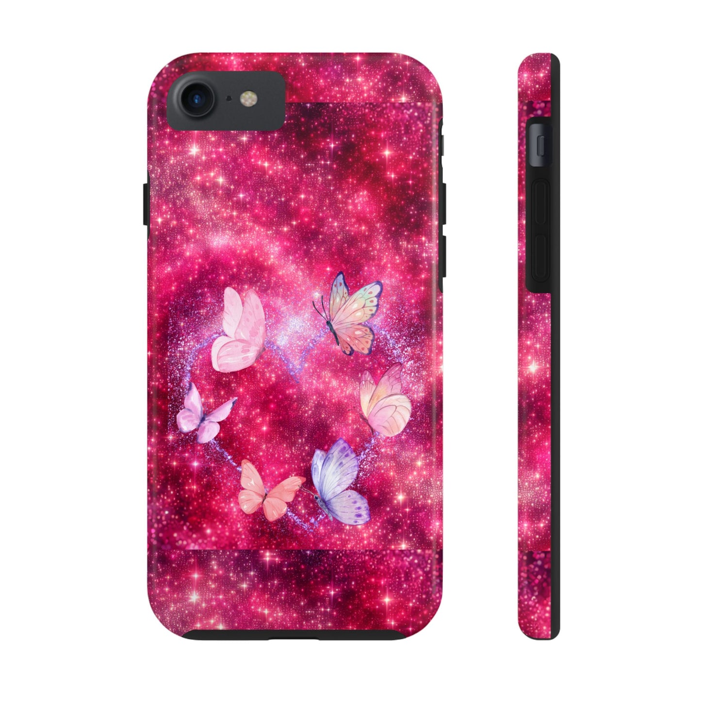 Butterfly Heart Tough Phone Cases - Vimentins Day Sparkly Design