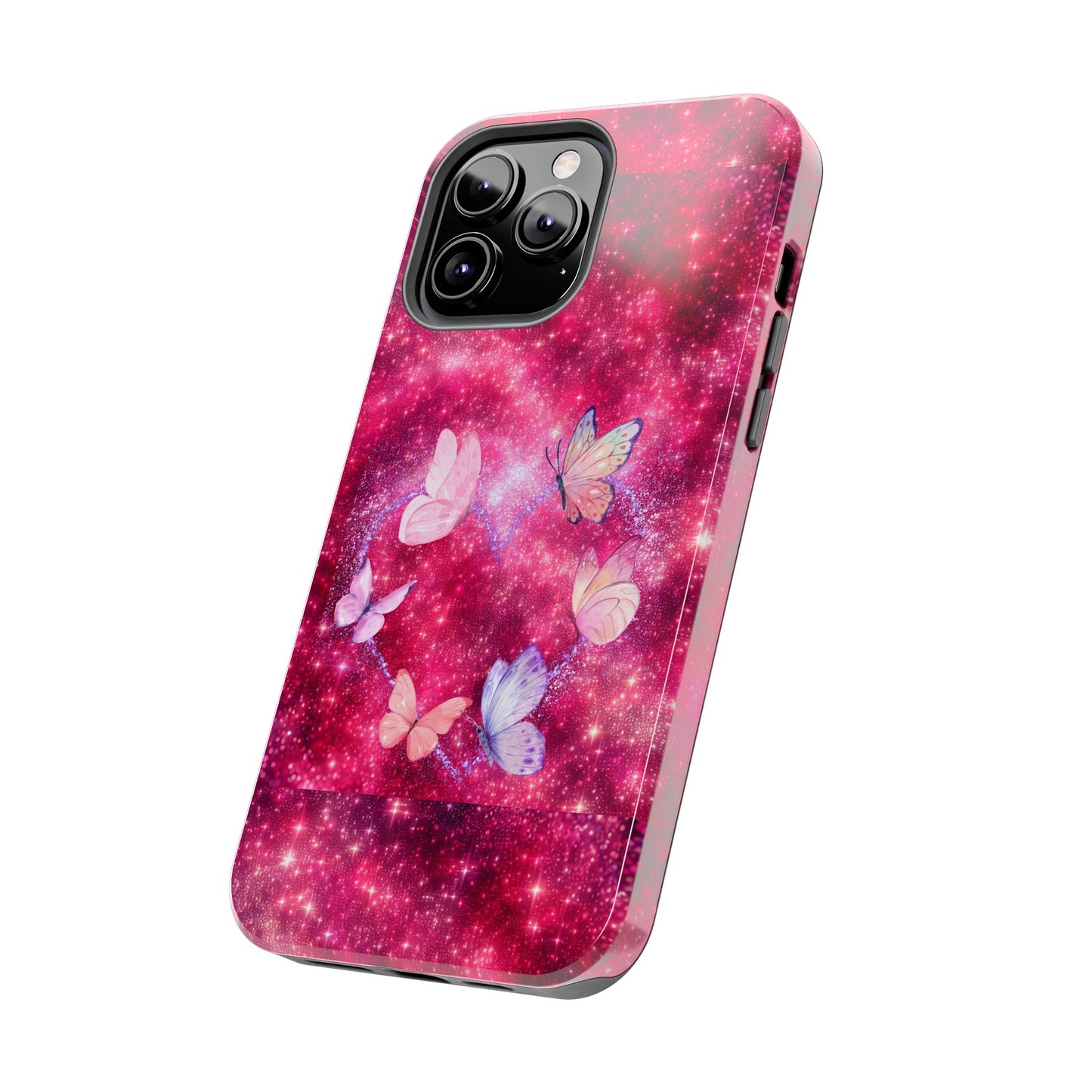 Butterfly Heart Tough Phone Cases - Vimentins Day Sparkly Design