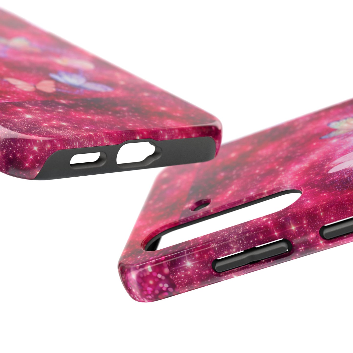 Butterfly Heart Tough Phone Cases - Vimentins Day Sparkly Design