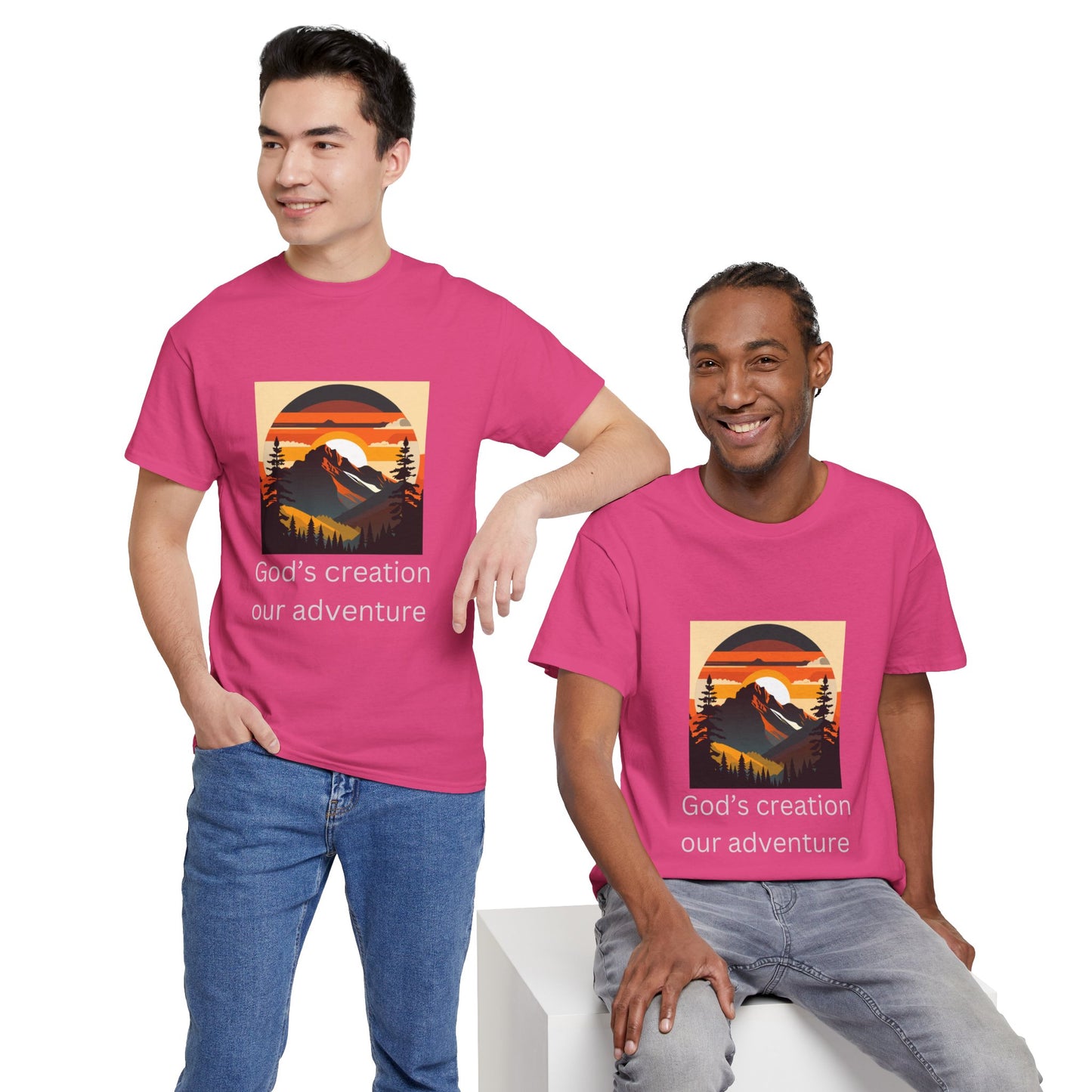 Mountain Sunset Unisex Tee - God's Creation Our Adventure