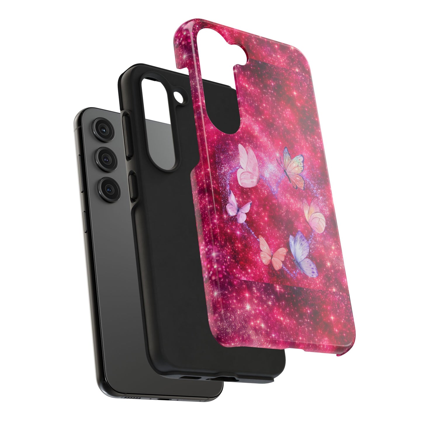Butterfly Heart Tough Phone Cases - Vimentins Day Sparkly Design