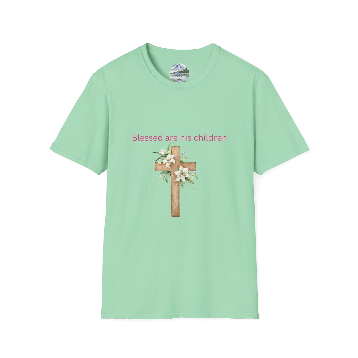 Blessed Are His Children Unisex Softstyle T-Shirt - Faith-Inspired Apparel