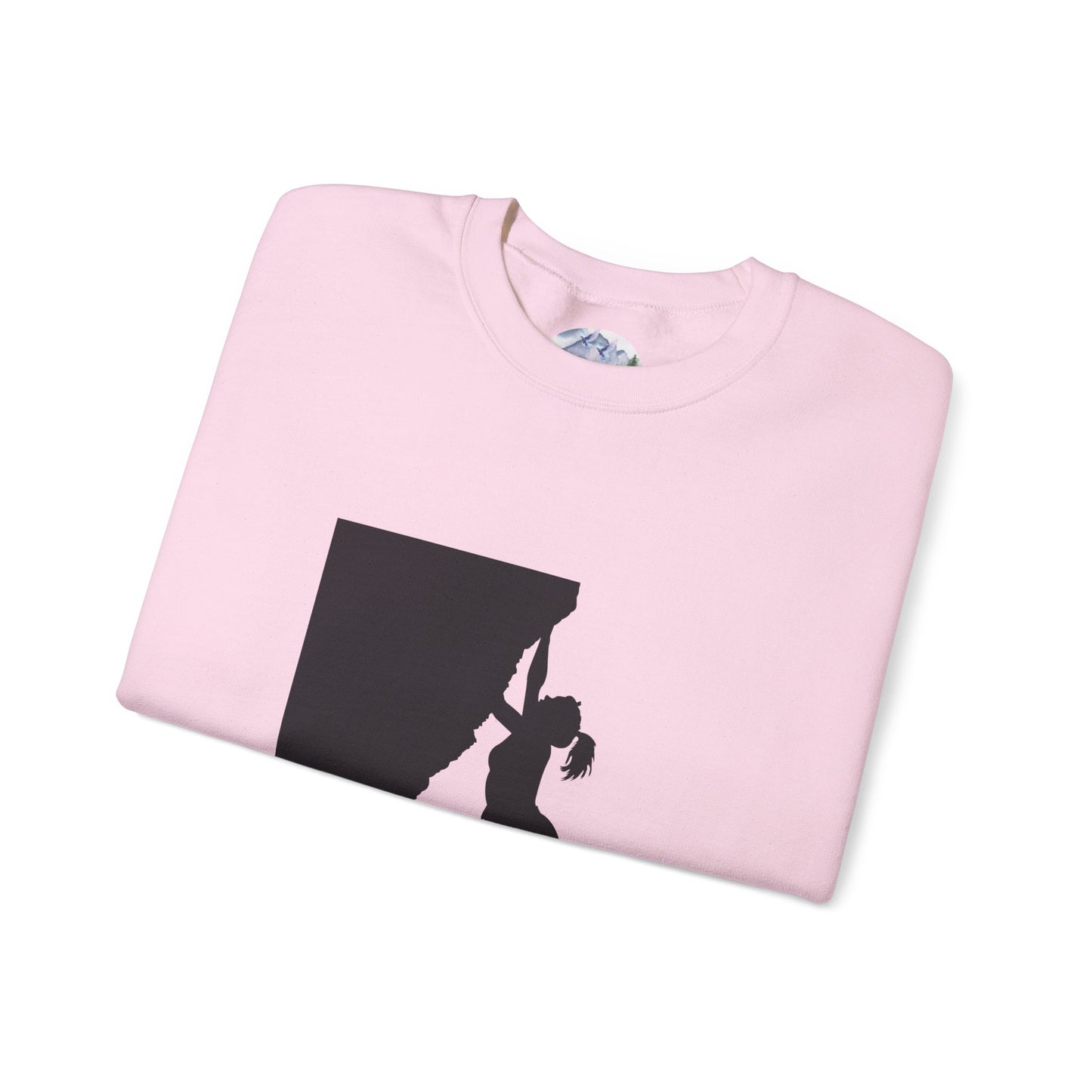 Crewneck Sweatshirt - Rock Climbing 'Climbing Higher with Christ'