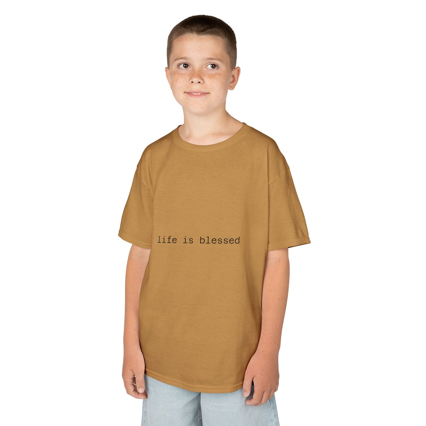 Blessed Kids Tee with Angel Wings