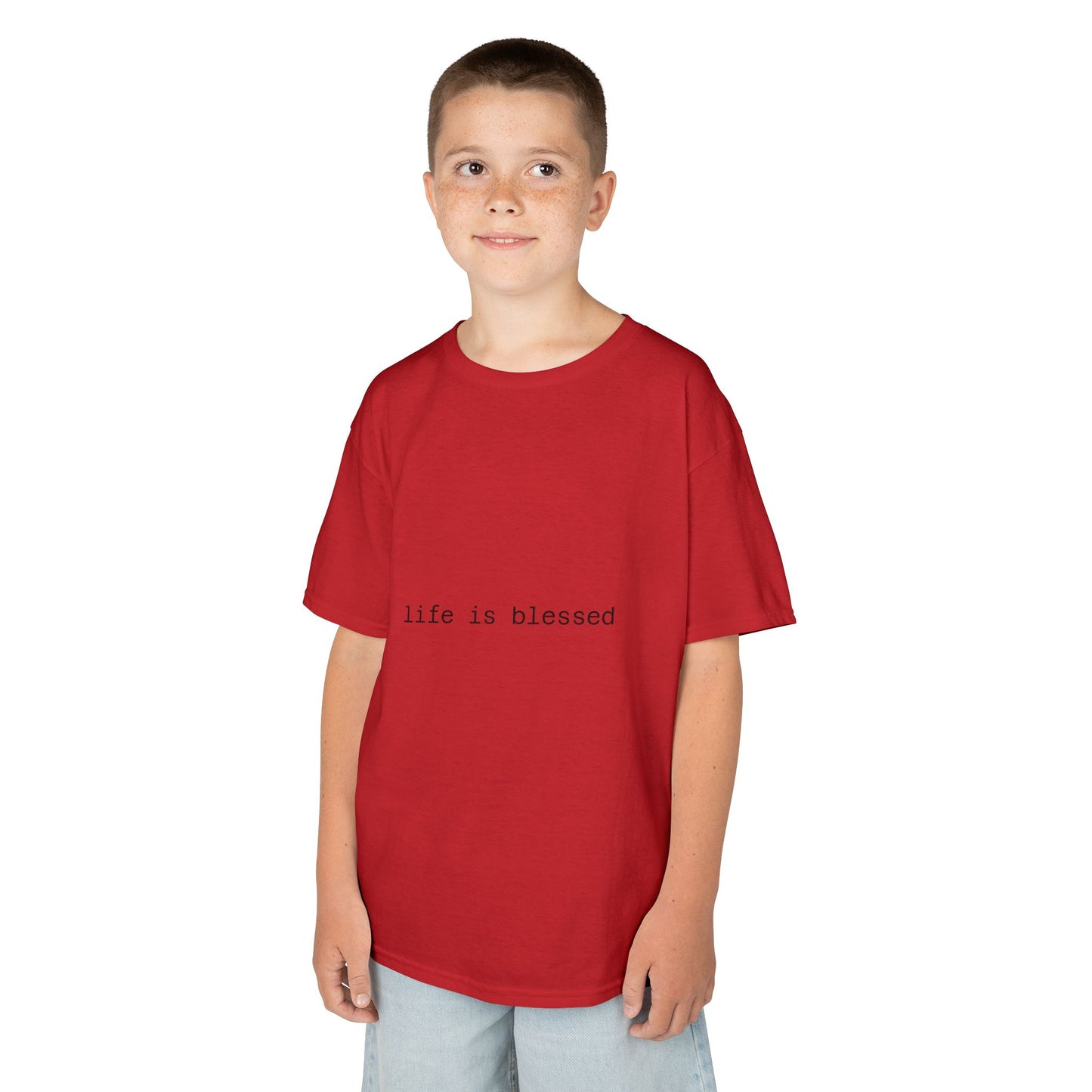 Blessed Kids Tee with Angel Wings