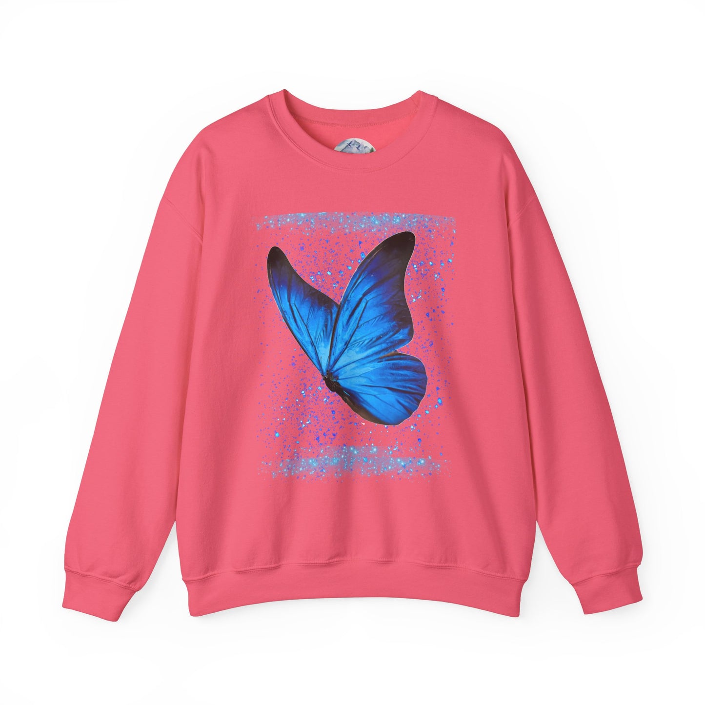 Sparkle Blue Butterfly Unisex Sweatshirt - Heavy Blend Crewneck