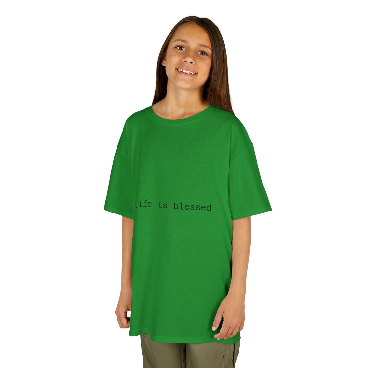 Blessed Kids Tee with Angel Wings