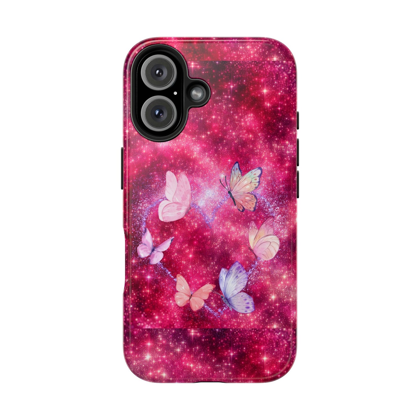 Butterfly Heart Tough Phone Cases - Vimentins Day Sparkly Design