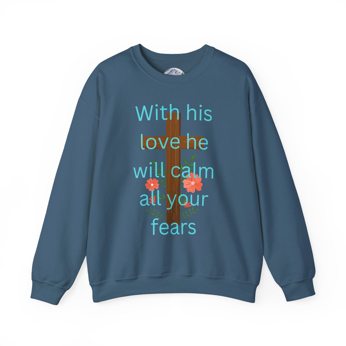 Christian Cross Floral Unisex Sweatshirt