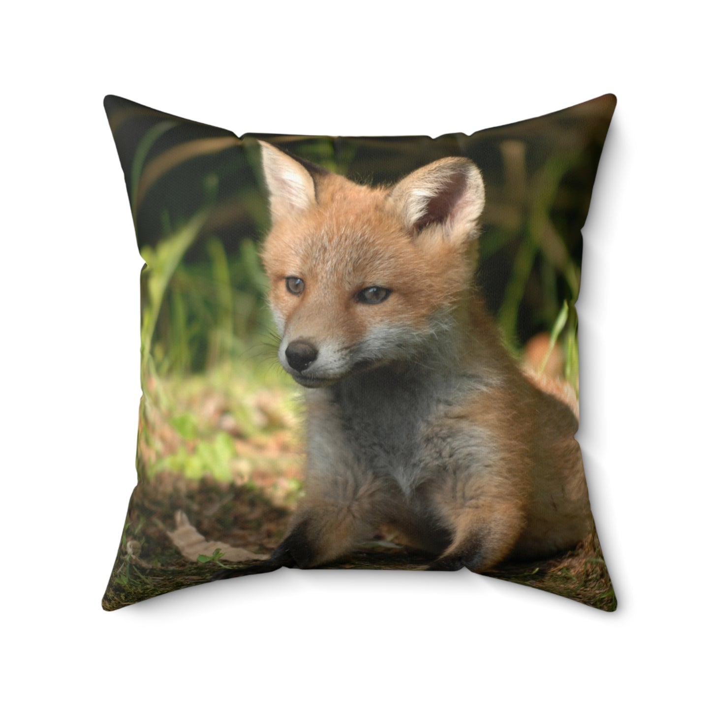 Cute Fox Spun Polyester Square Pillow - Cozy Home Decor