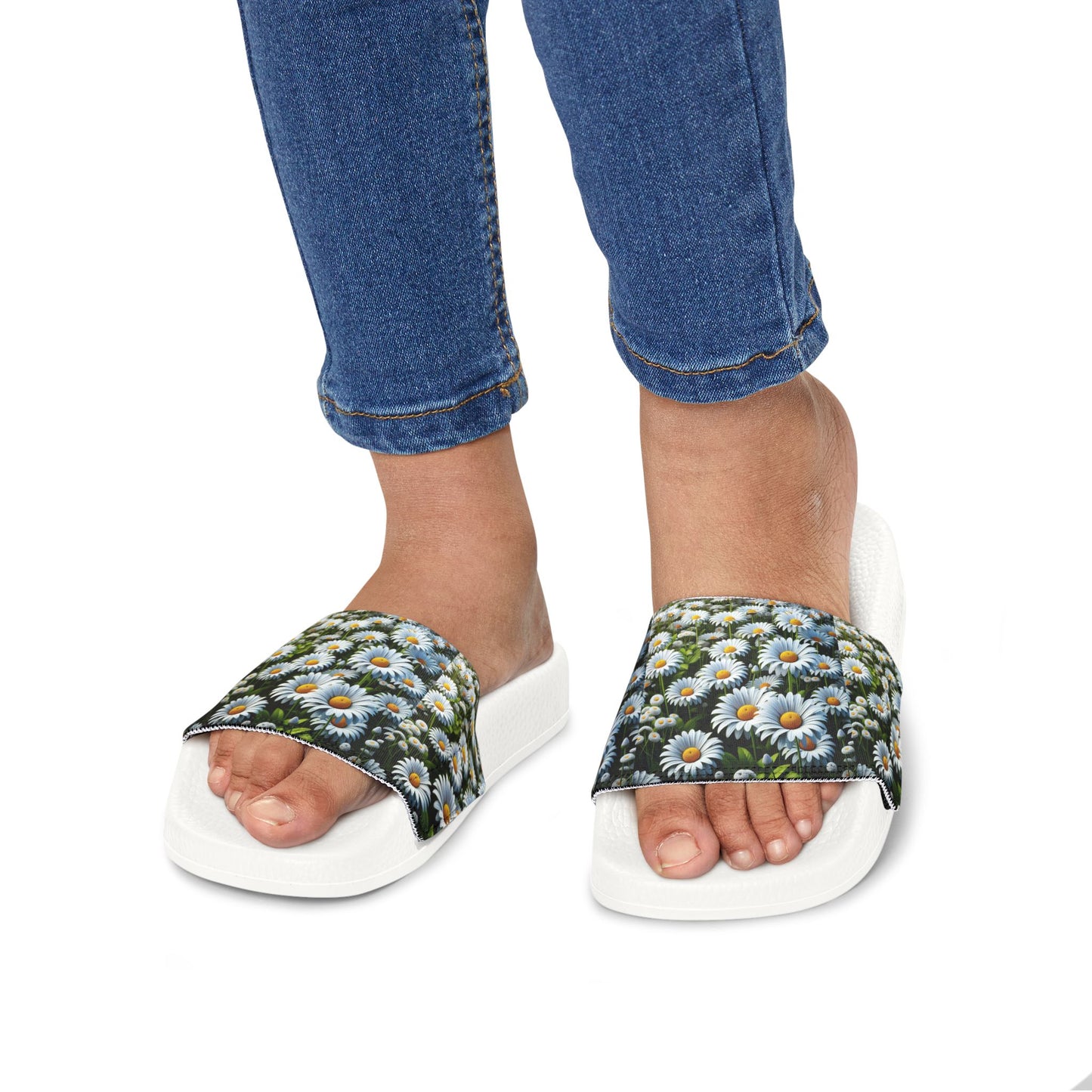 Youth Floral Slide Sandals - Comfortable Summer Footwear