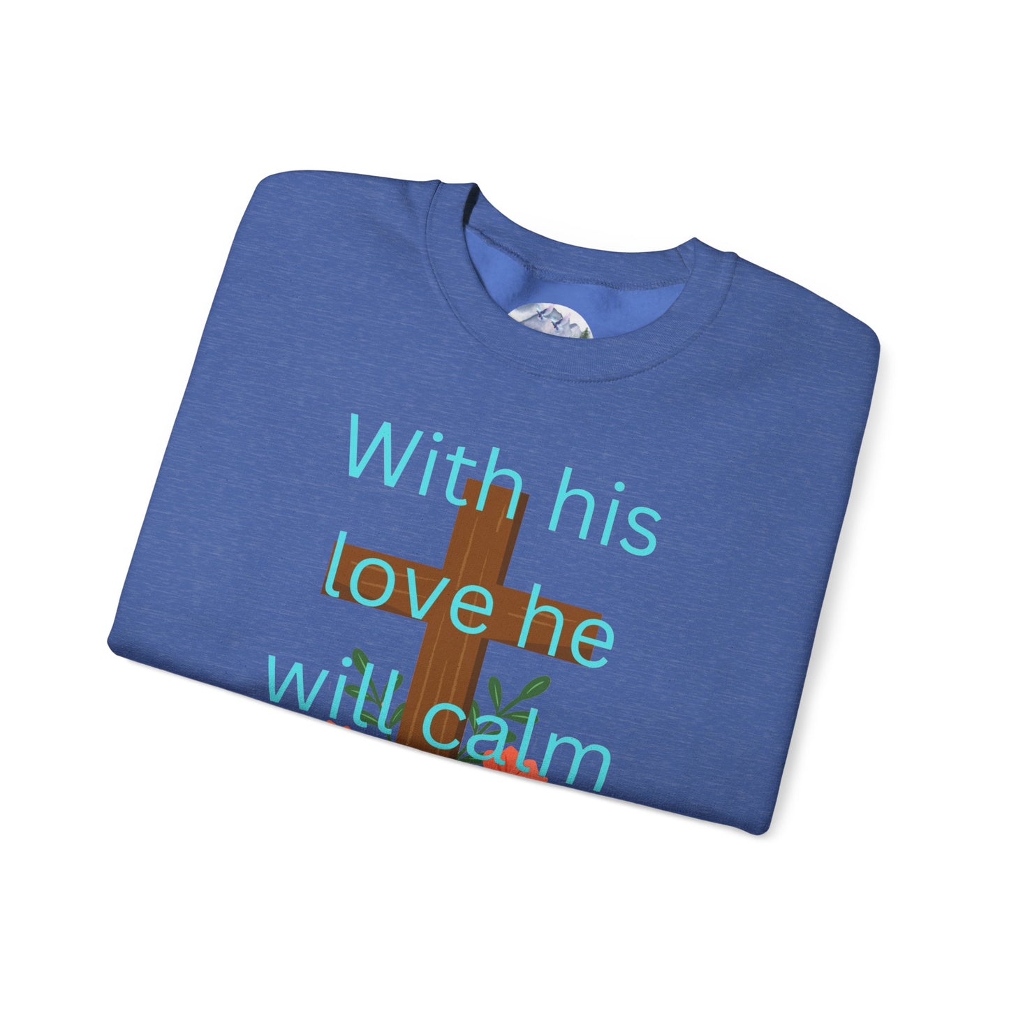 Christian Cross Floral Unisex Sweatshirt