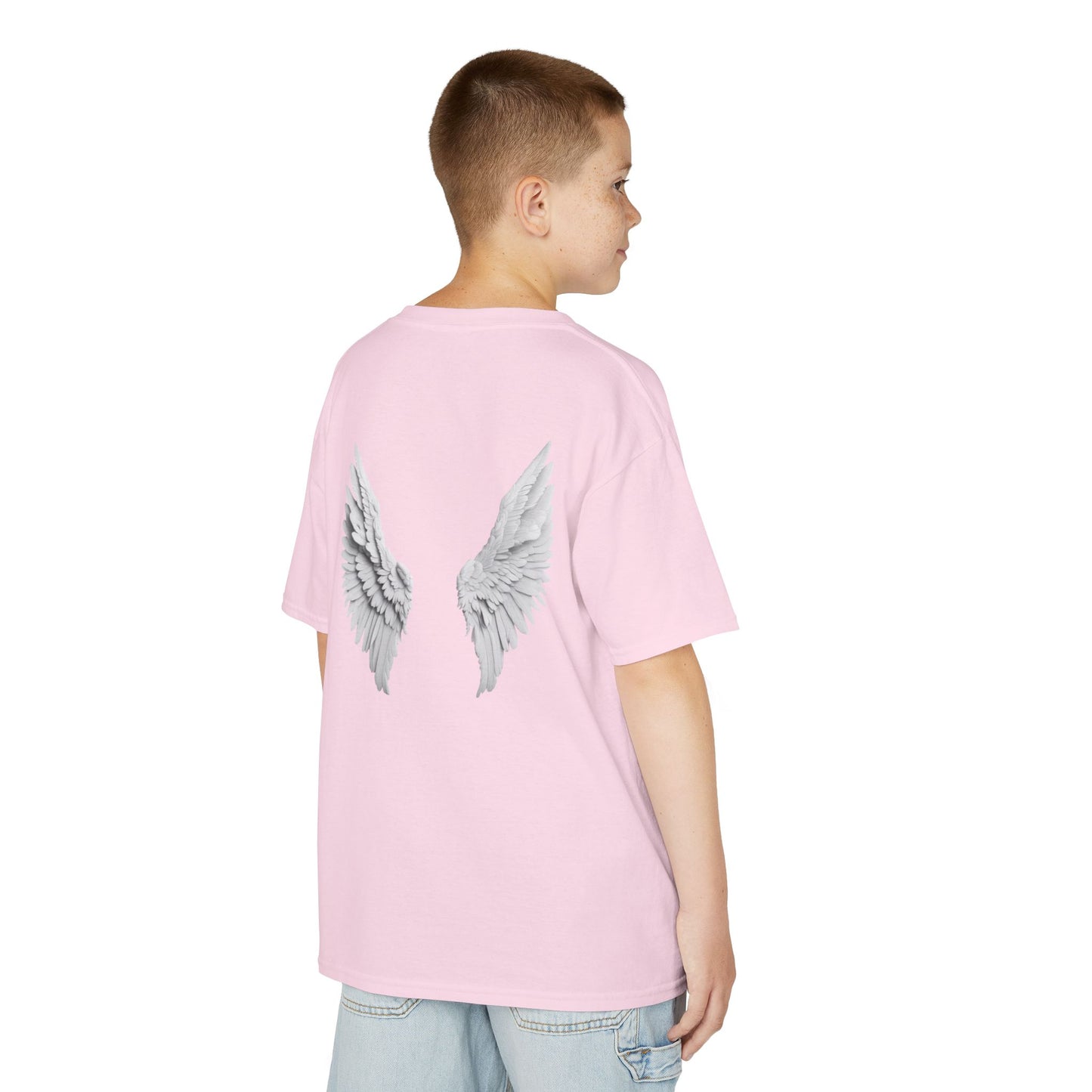 Blessed Kids Tee with Angel Wings