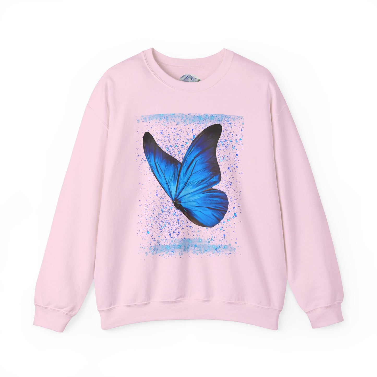 Sparkle Blue Butterfly Unisex Sweatshirt - Heavy Blend Crewneck