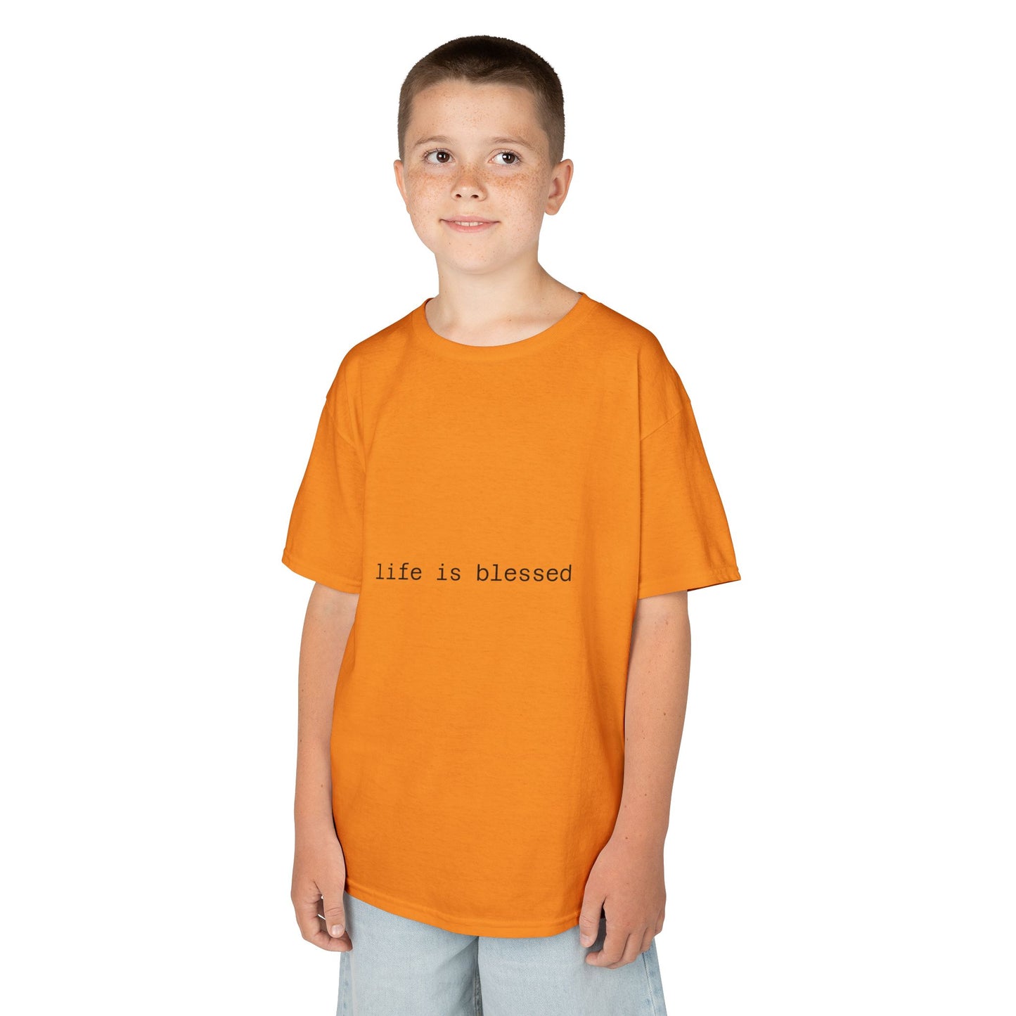Blessed Kids Tee with Angel Wings