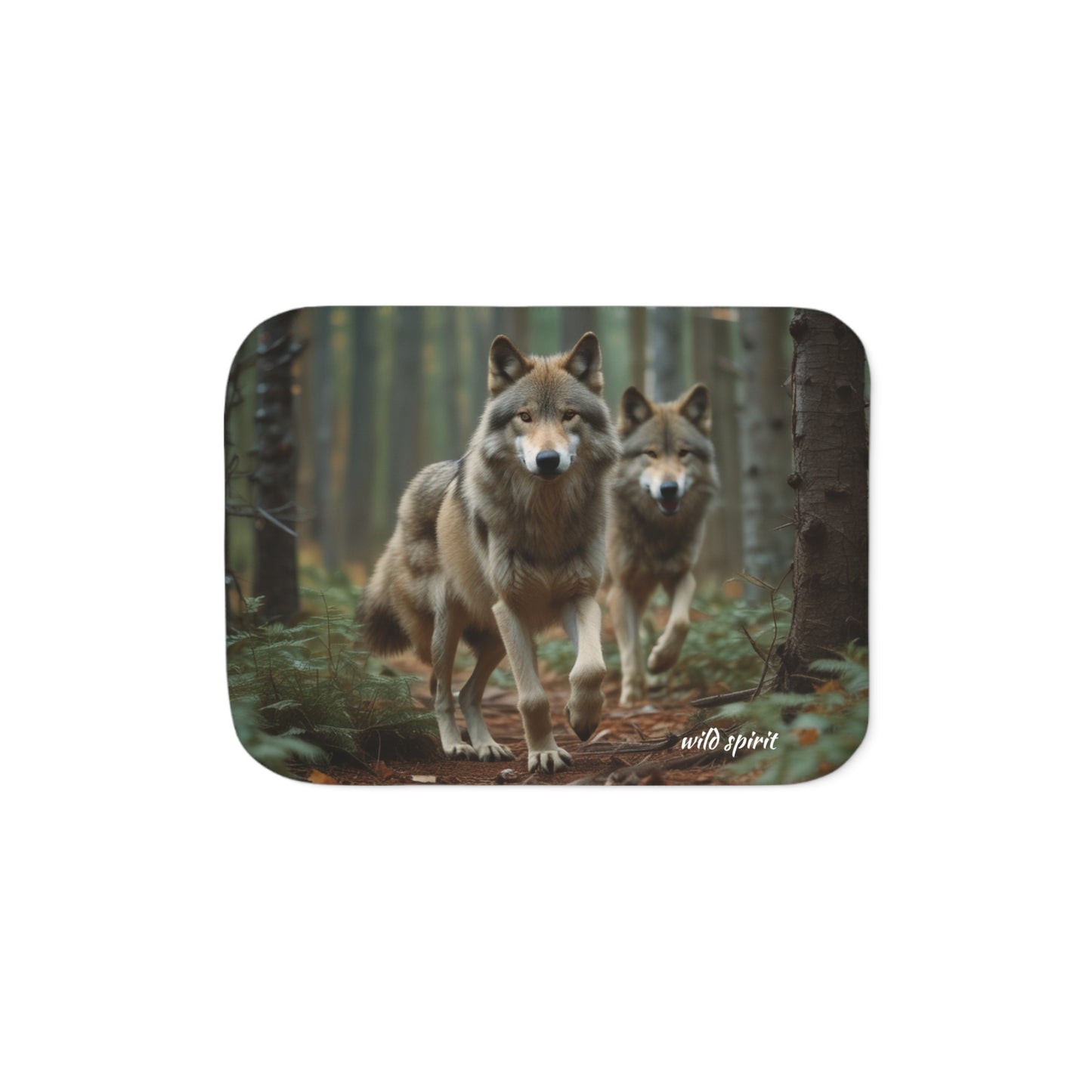 Wolf Pack Sherpa Blanket