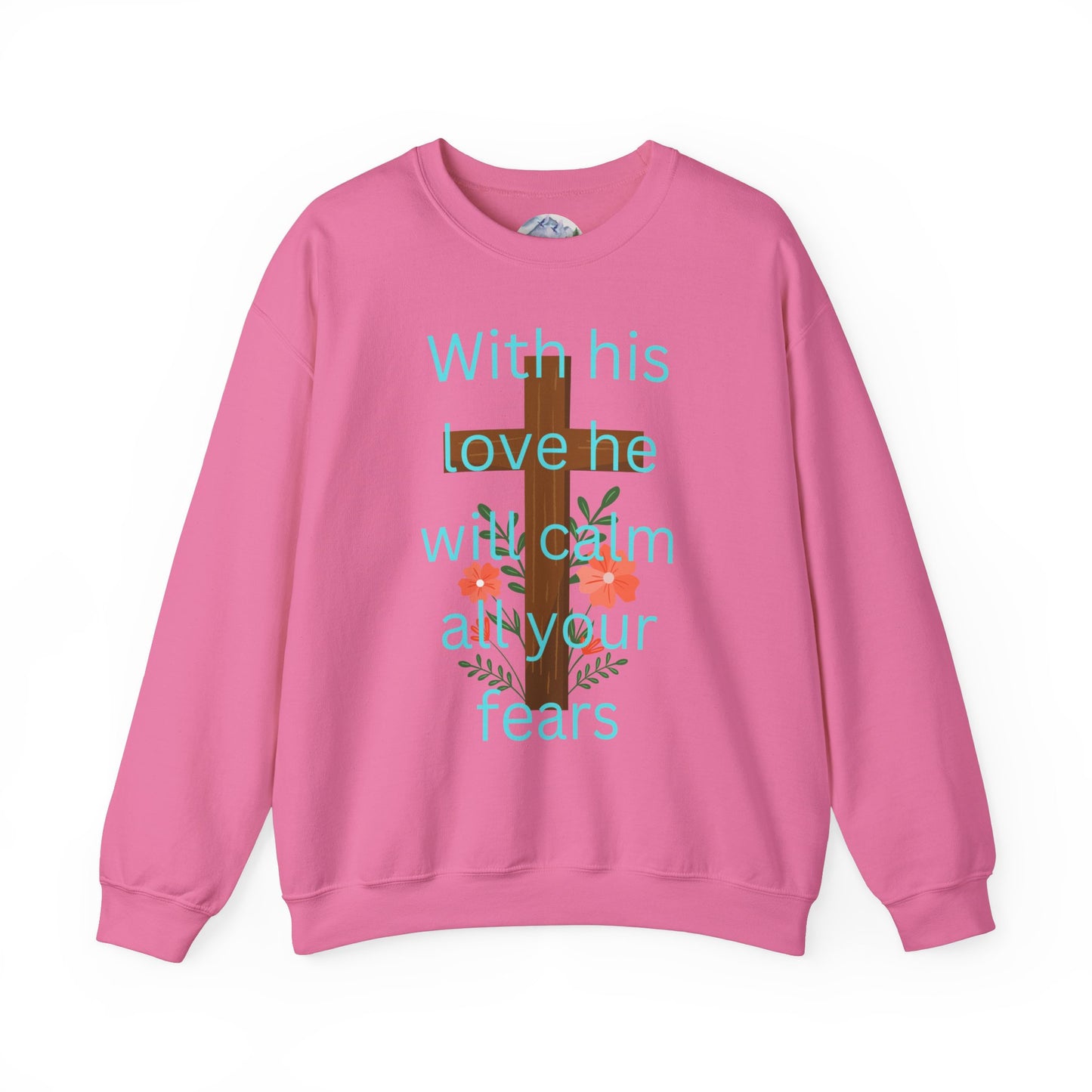 Christian Cross Floral Unisex Sweatshirt