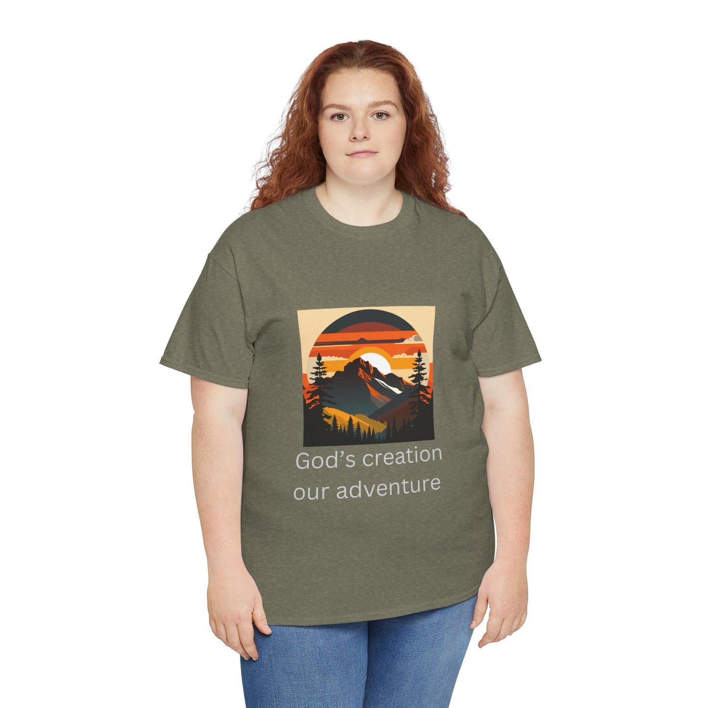 Mountain Sunset Unisex Tee - God's Creation Our Adventure