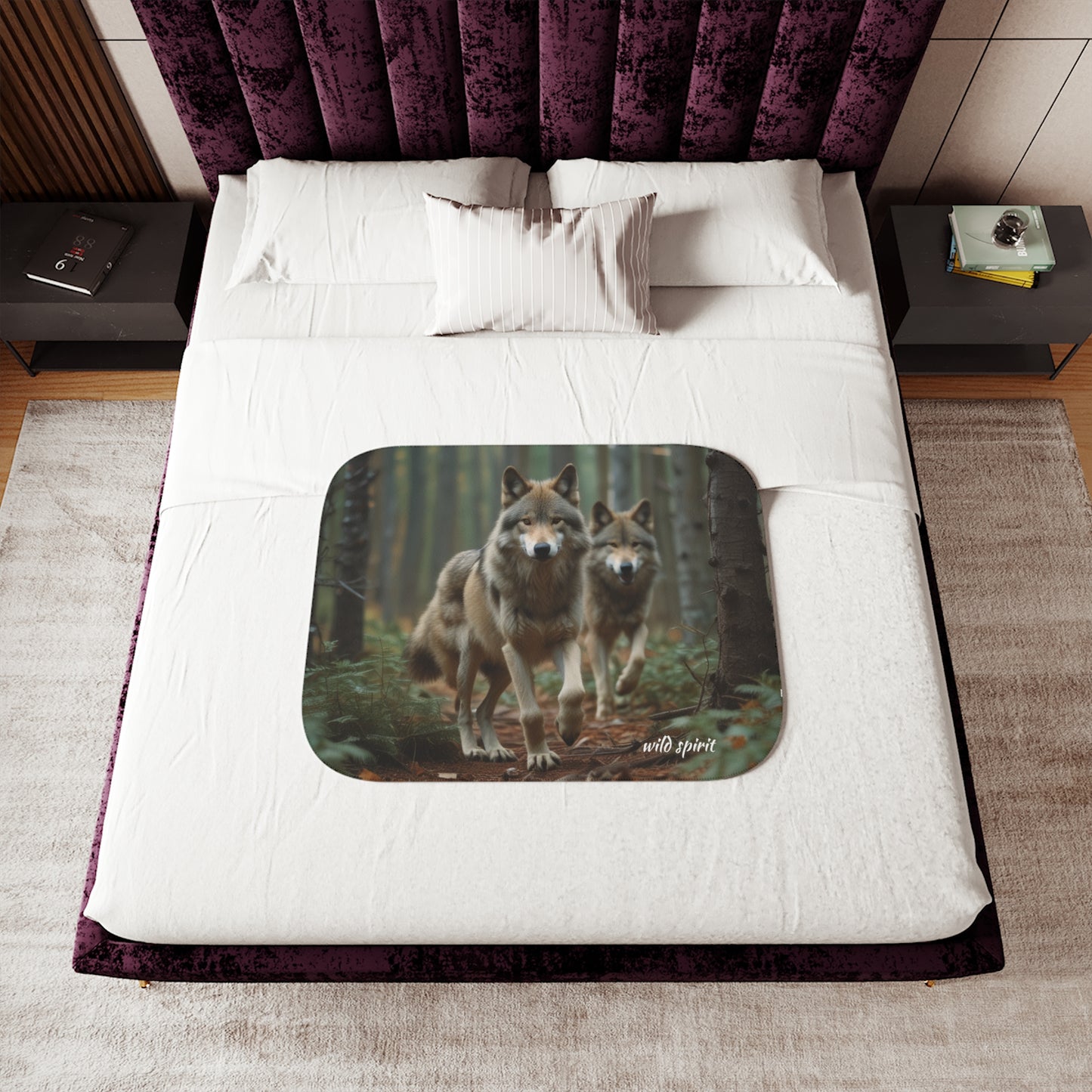 Wolf Pack Sherpa Blanket