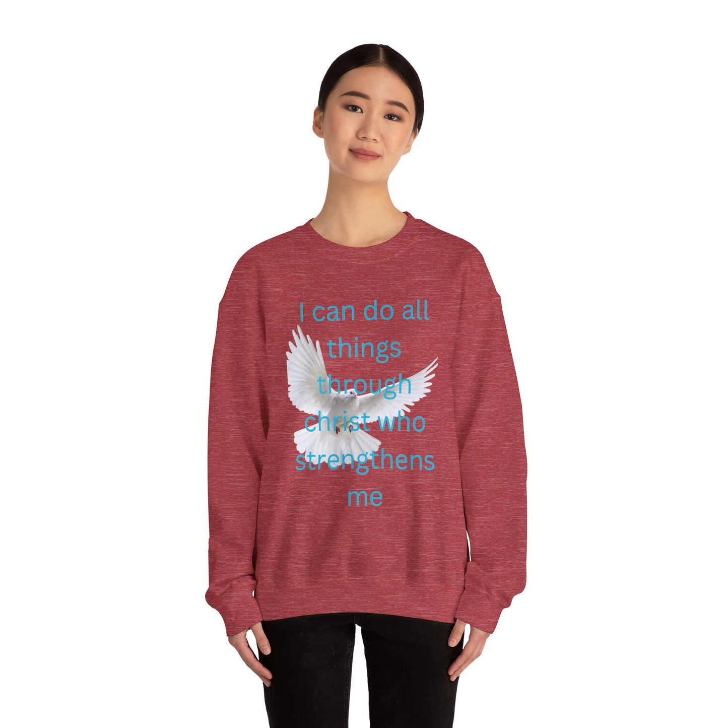 Christian Unisex Sweatshirt - White Dove Design