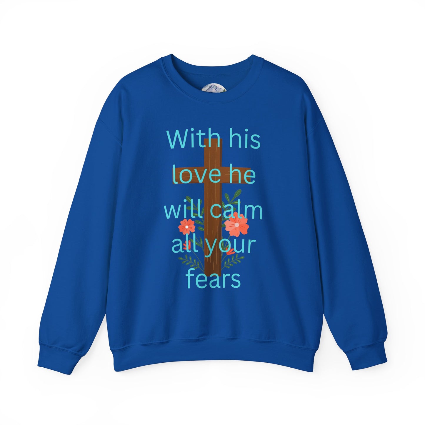 Christian Cross Floral Unisex Sweatshirt