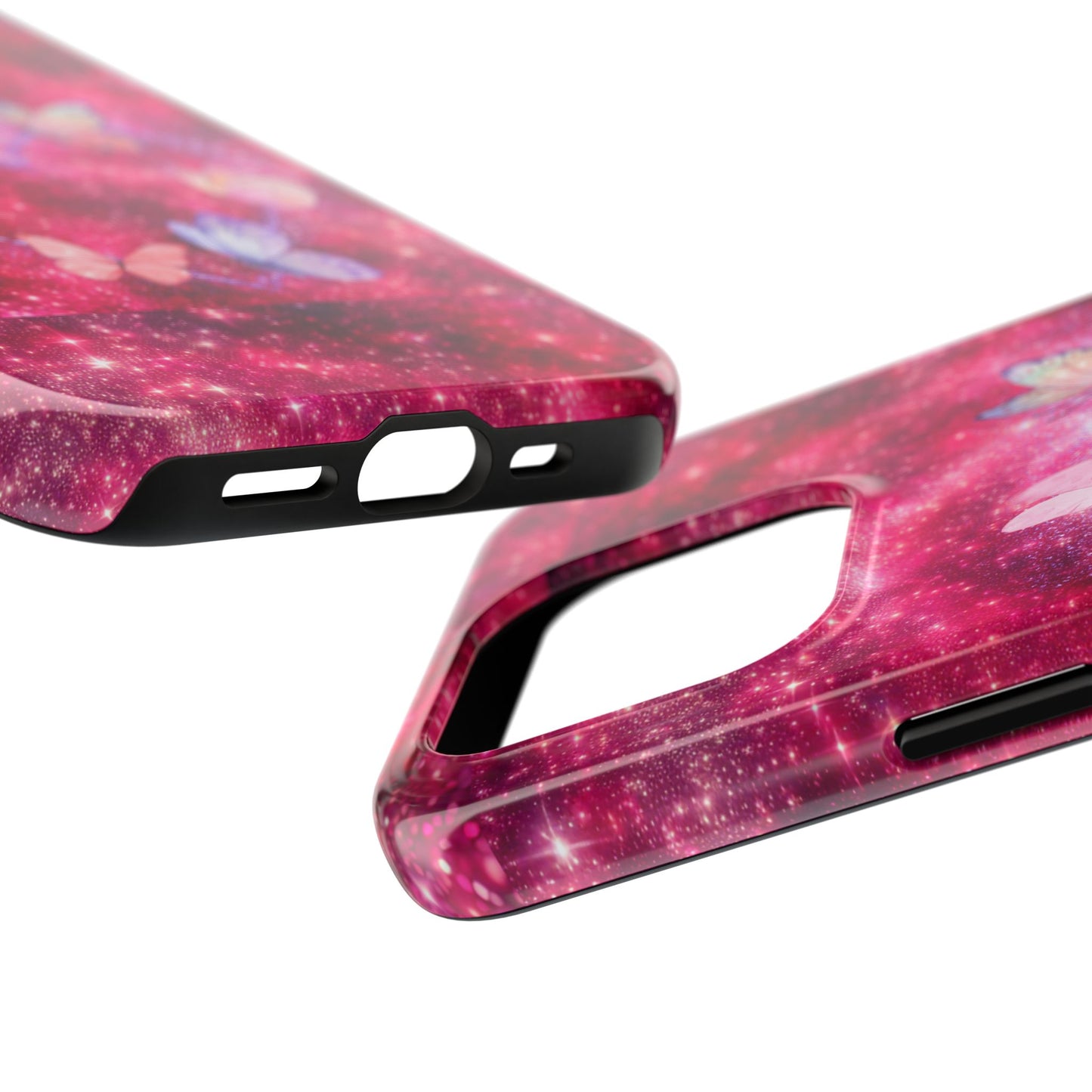 Butterfly Heart Tough Phone Cases - Vimentins Day Sparkly Design