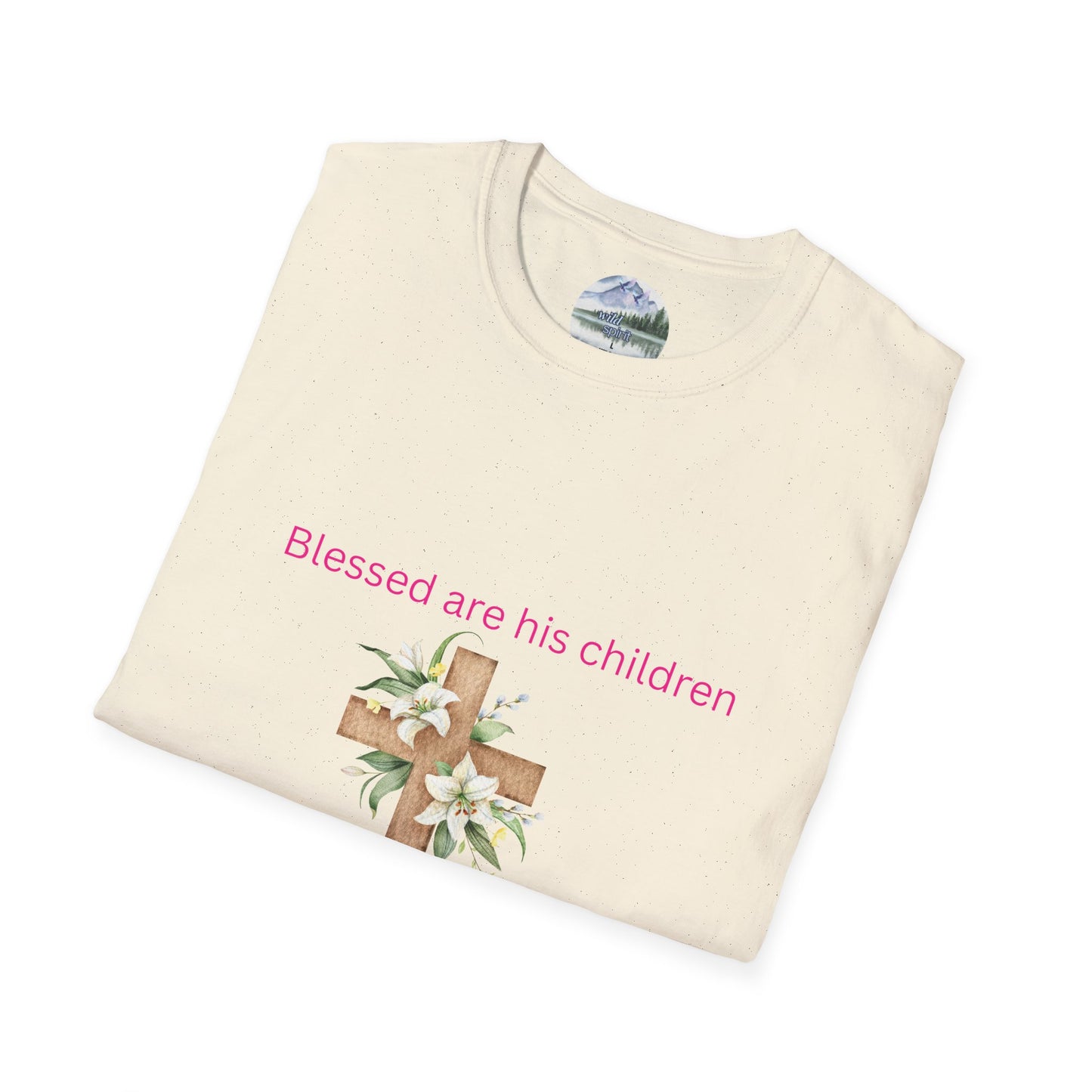 Blessed Are His Children Unisex Softstyle T-Shirt - Faith-Inspired Apparel