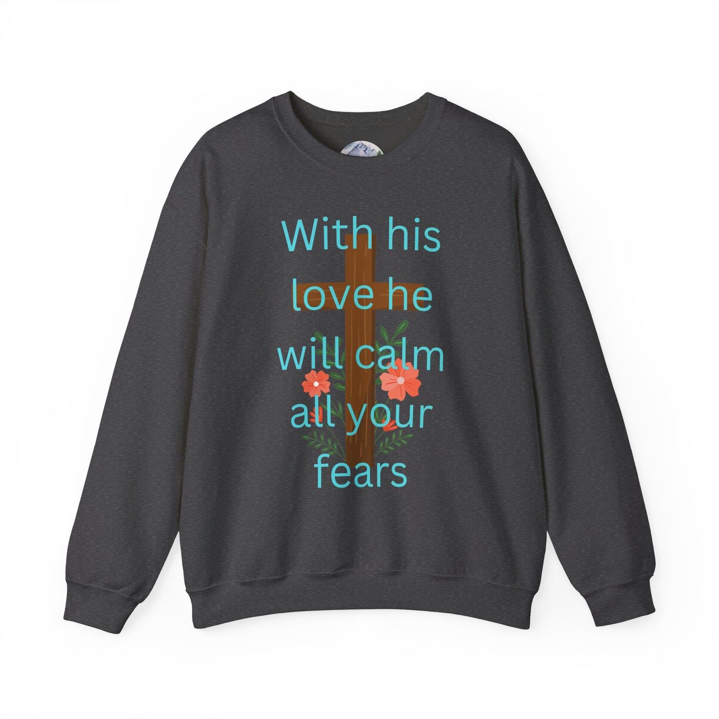 Christian Cross Floral Unisex Sweatshirt