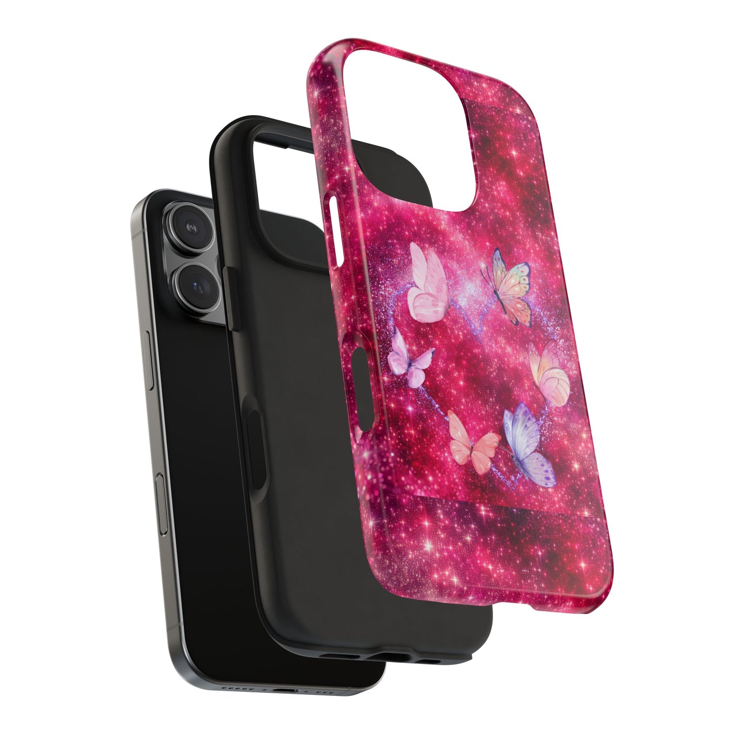 Butterfly Heart Tough Phone Cases - Vimentins Day Sparkly Design