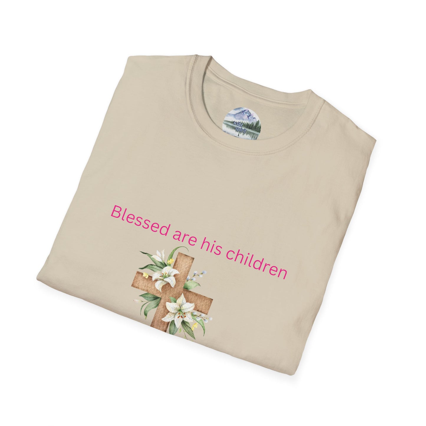 Blessed Are His Children Unisex Softstyle T-Shirt - Faith-Inspired Apparel