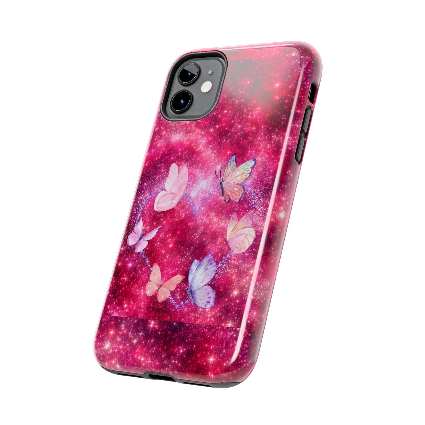 Butterfly Heart Tough Phone Cases - Vimentins Day Sparkly Design