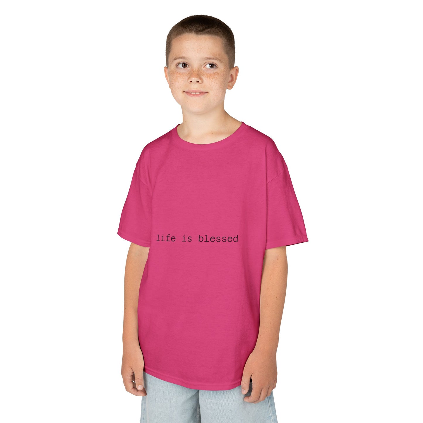 Blessed Kids Tee with Angel Wings