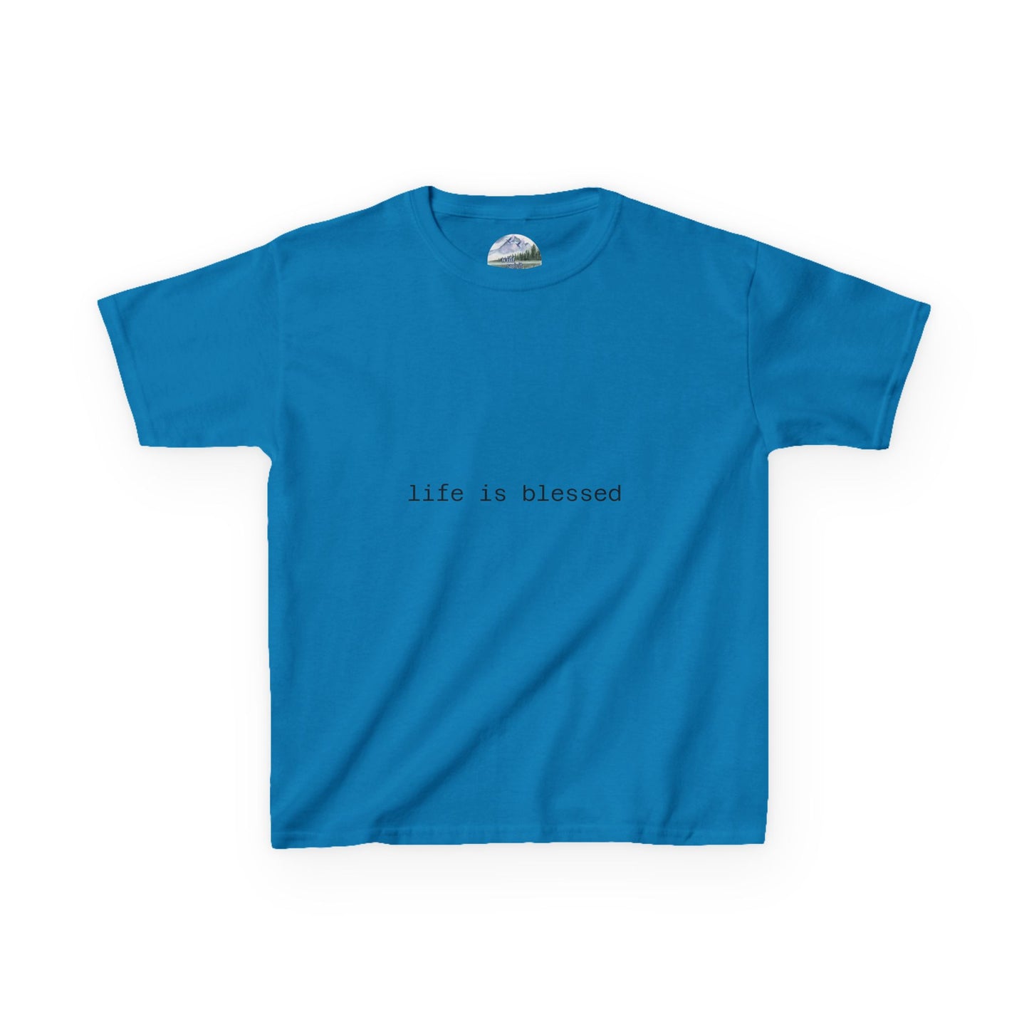 Blessed Kids Tee with Angel Wings