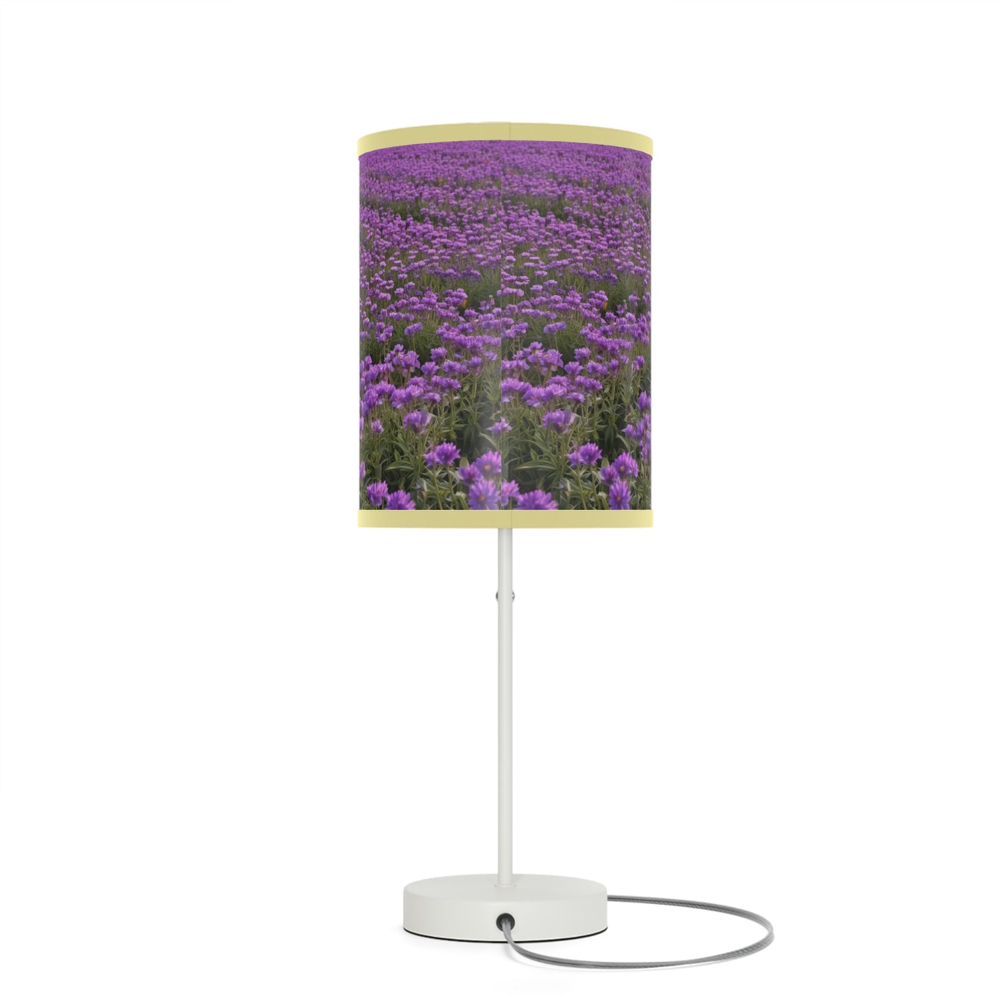 Purple Floral Table Lamp, Decorative Lighting, Home Decor, Bedroom Accessory, Gift for Her, Living Room Style