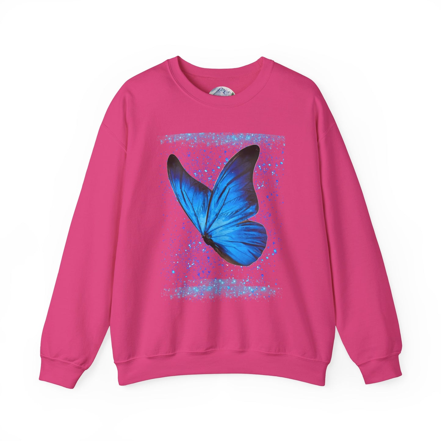 Sparkle Blue Butterfly Unisex Sweatshirt - Heavy Blend Crewneck