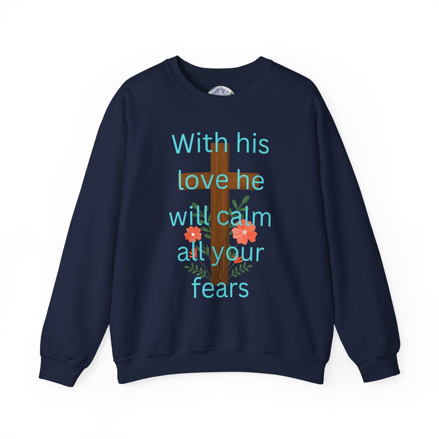 Christian Cross Floral Unisex Sweatshirt