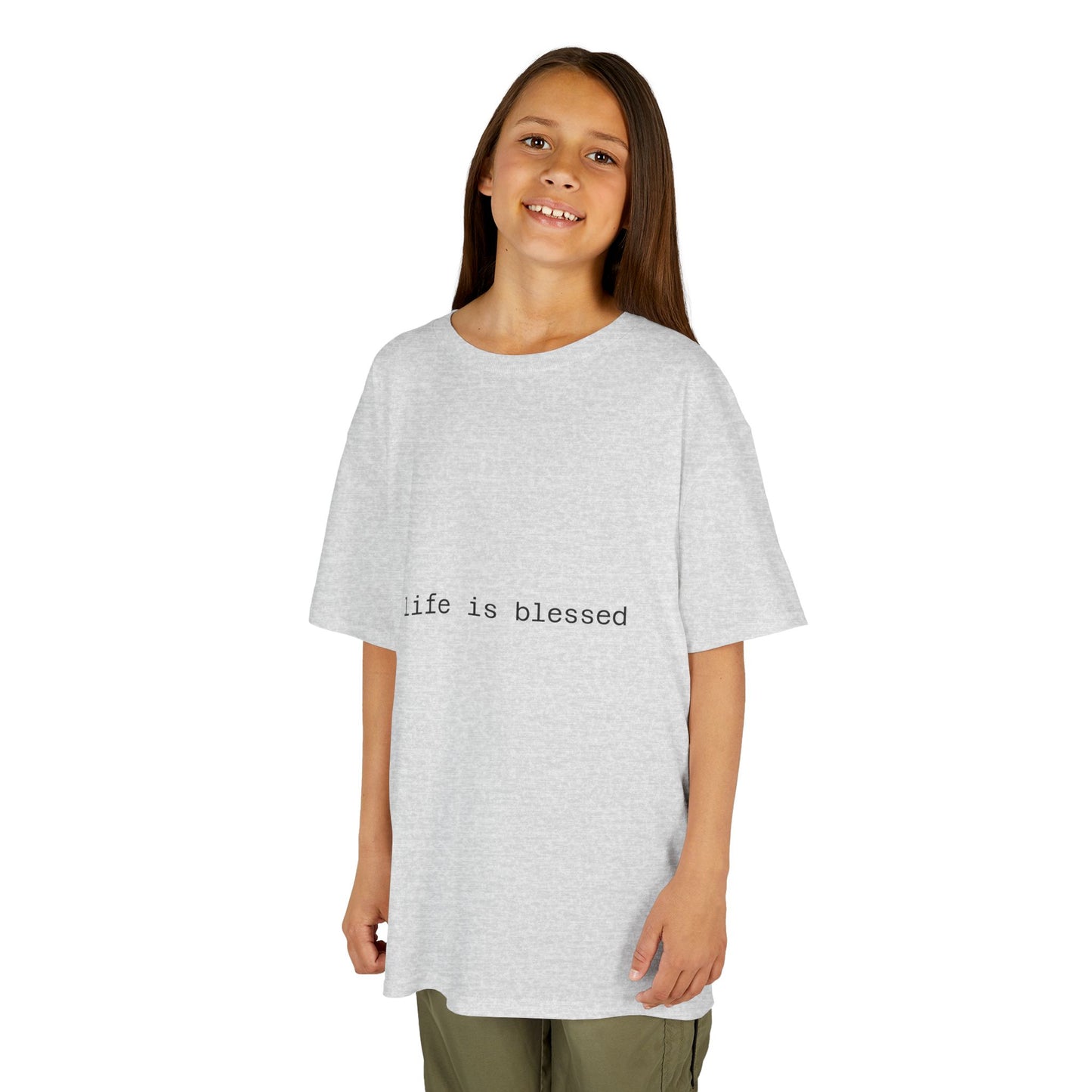 Blessed Kids Tee with Angel Wings