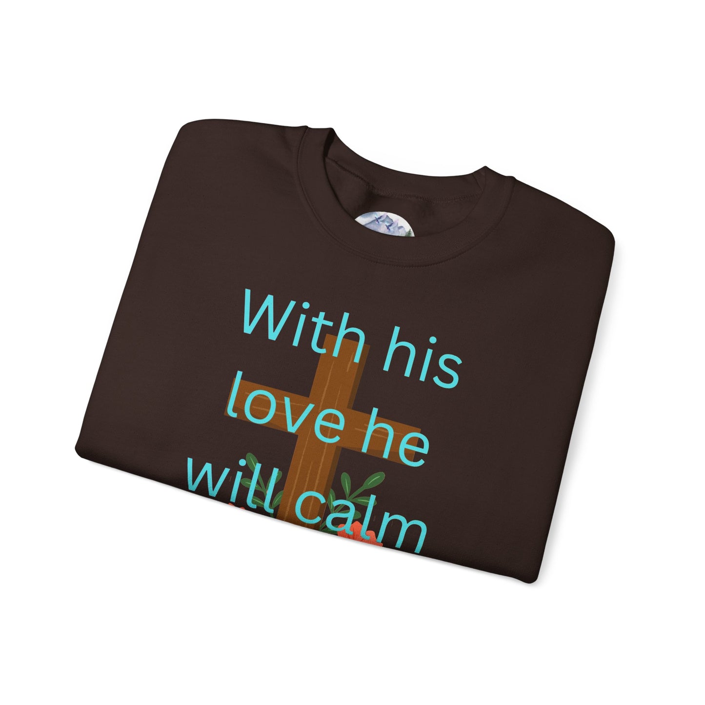 Christian Cross Floral Unisex Sweatshirt