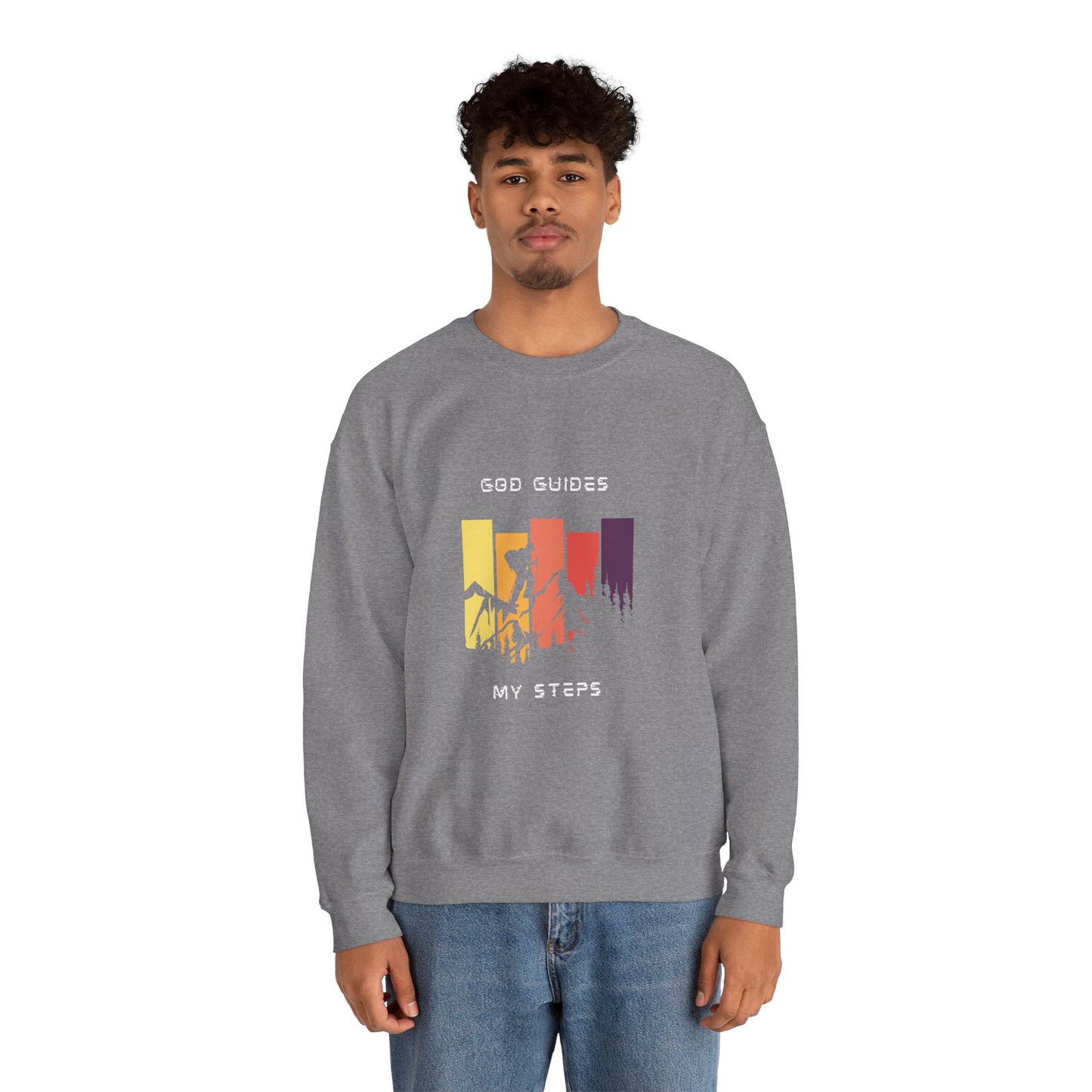 Hiking God Guides My Steps Sweatshirt