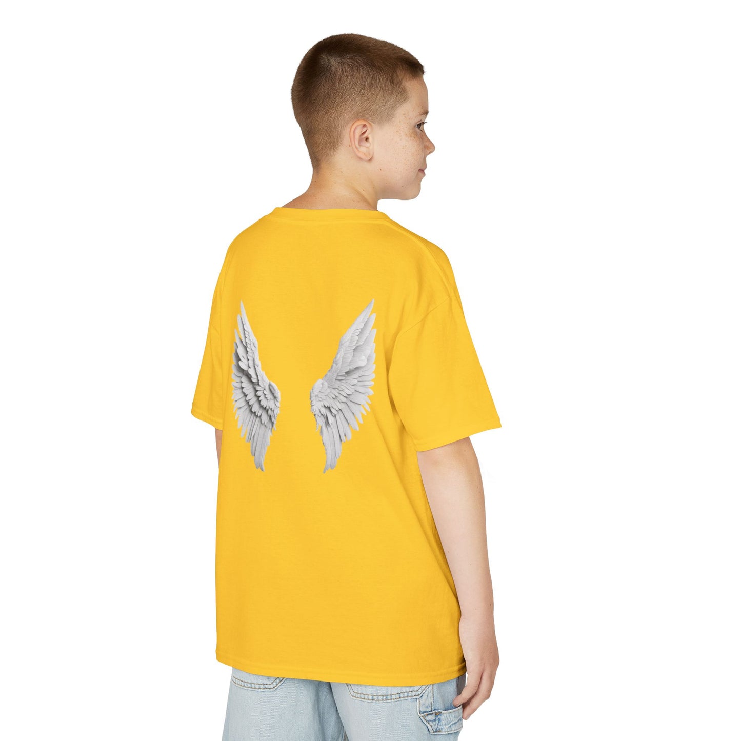 Blessed Kids Tee with Angel Wings