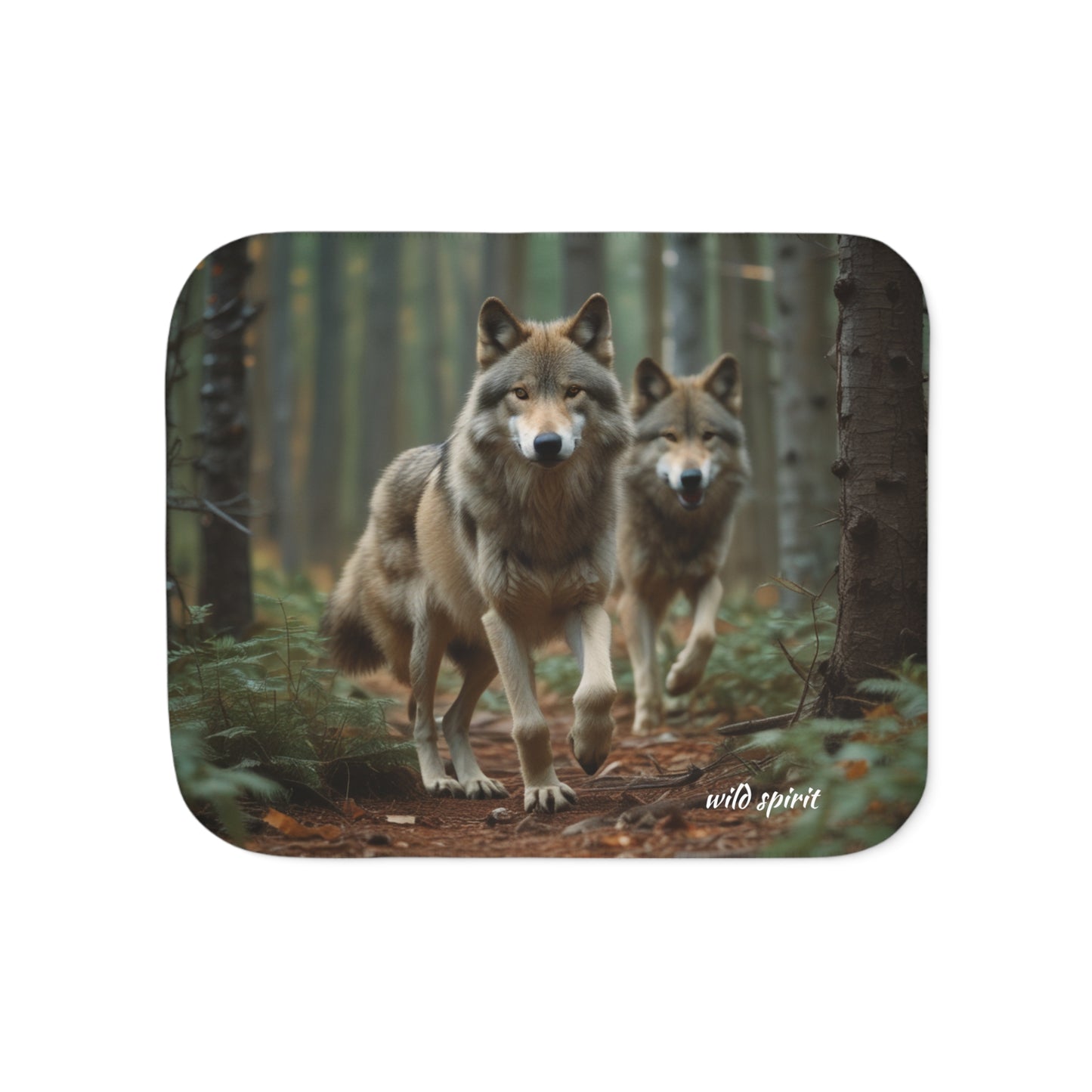 Wolf Pack Sherpa Blanket