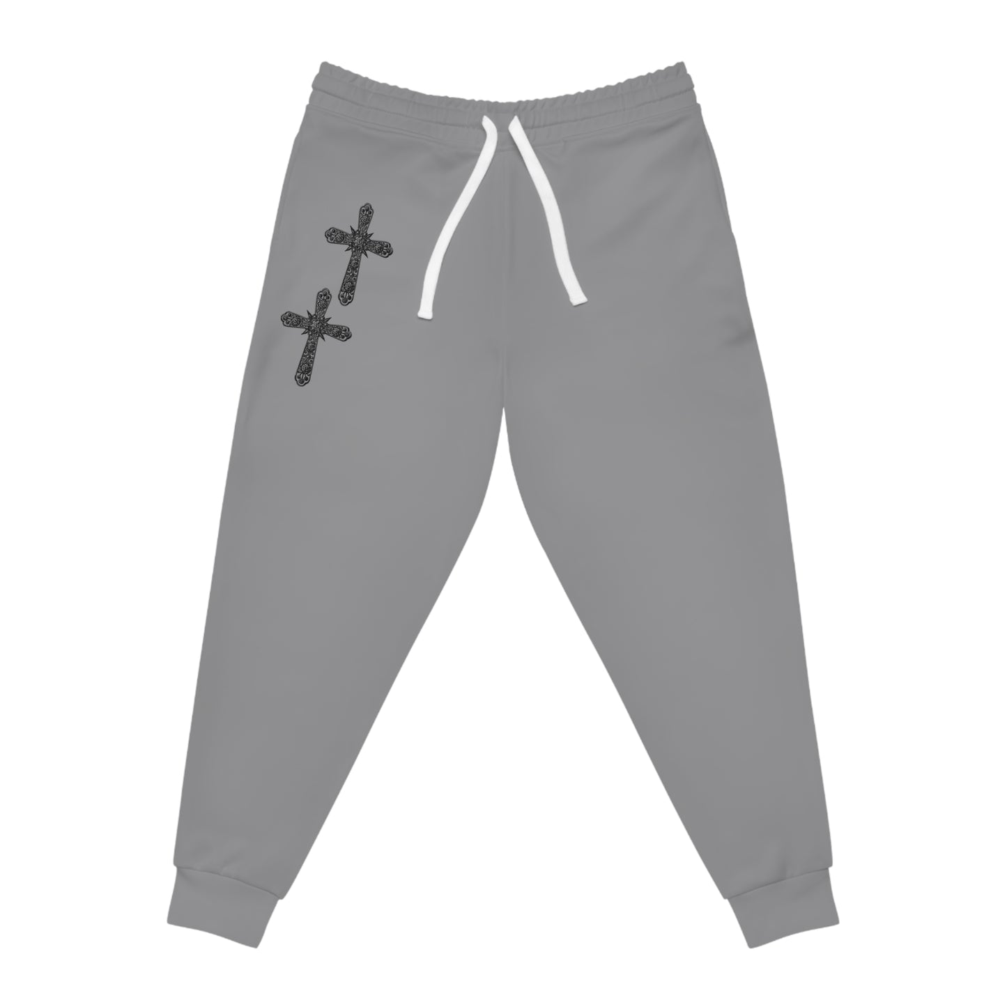 Comfortable Athletic Joggers with Cross Design - Perfect for Gym & Casual Wear