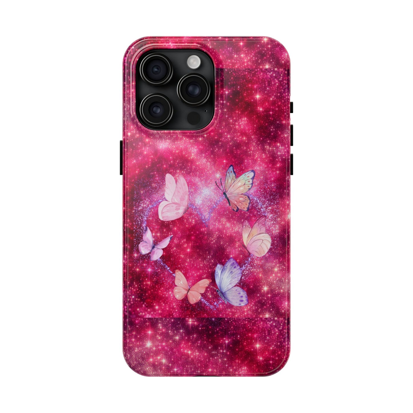 Butterfly Heart Tough Phone Cases - Vimentins Day Sparkly Design
