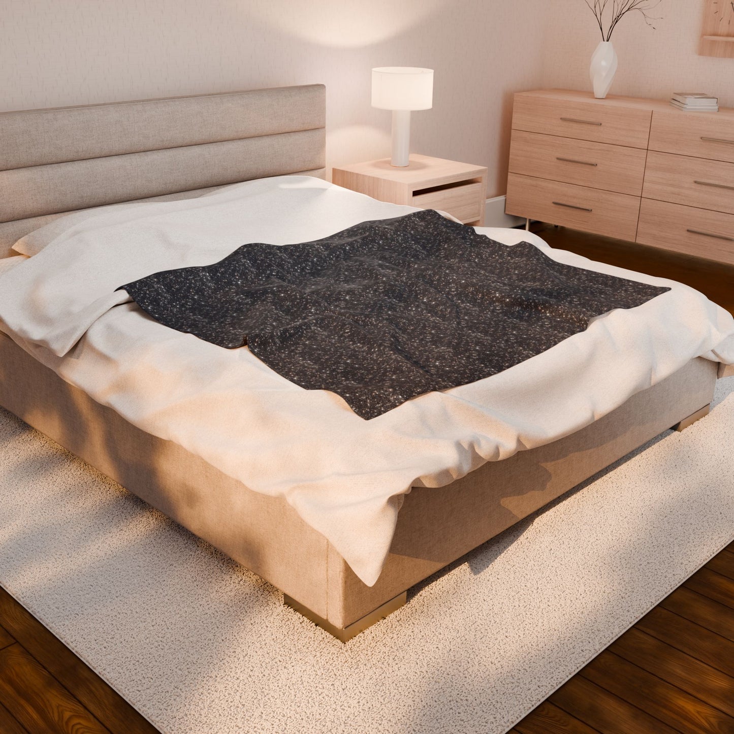 Velveteen Plush Blanket - Starry Night Warm Comfort Throw