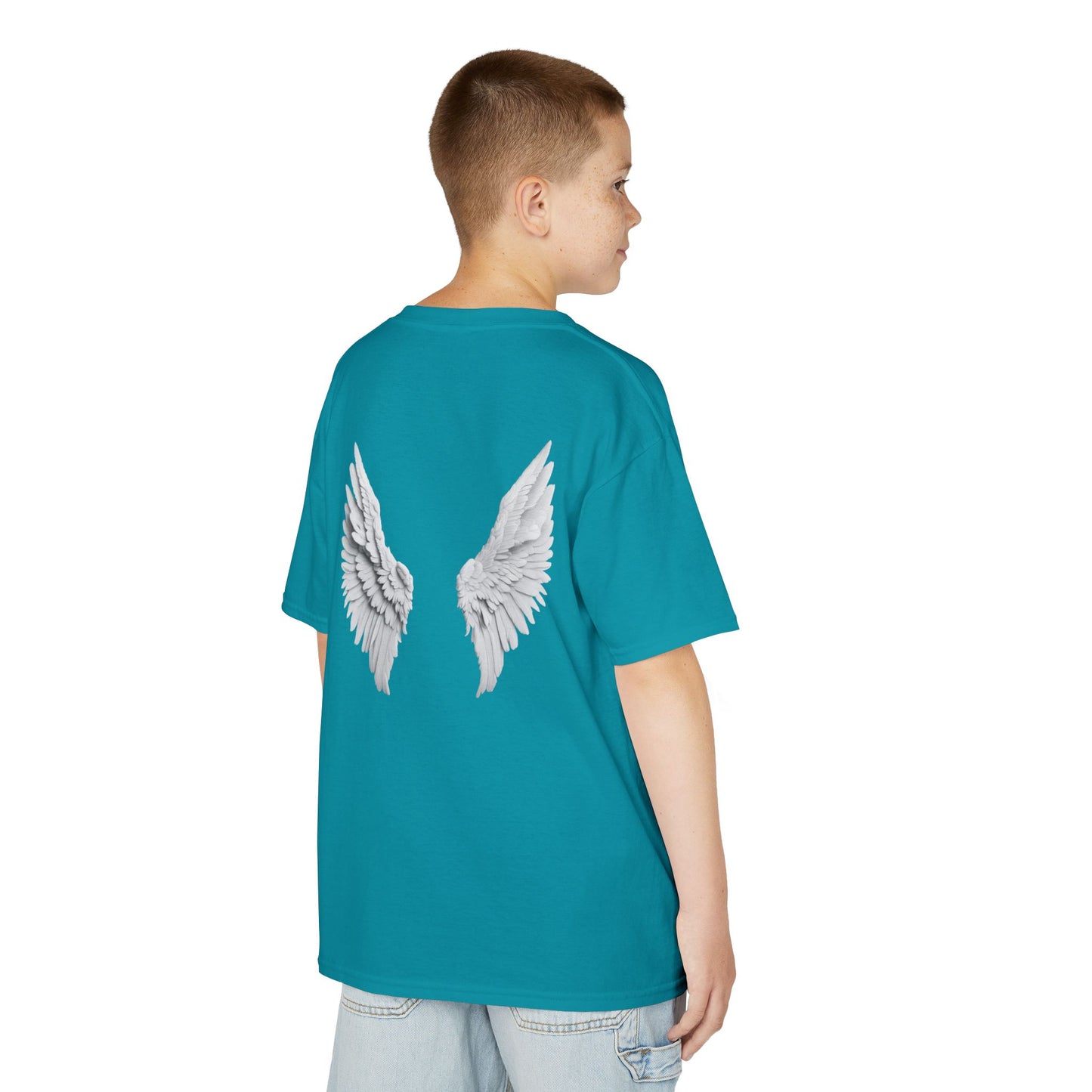 Blessed Kids Tee with Angel Wings